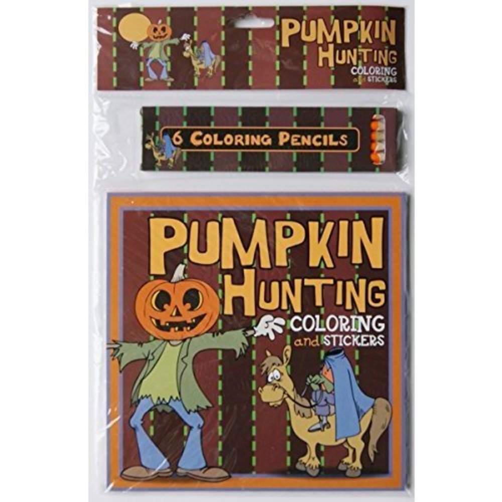 Halloween Pumpkin Hunting Coloring Kit  (Paperback)